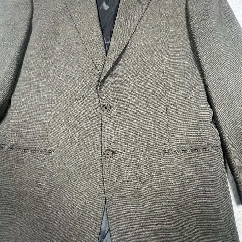 ARMANI Collezioni Blazer Wool Sport Coat Jacket Men 46 Brown 2 Button See Sz Pic